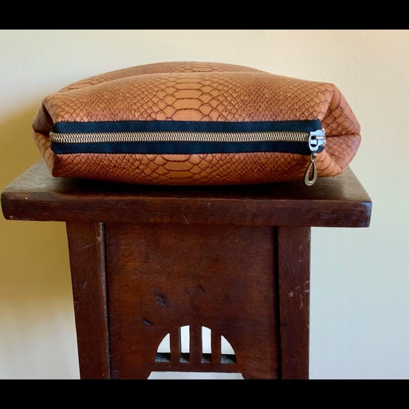 HandBag Mistress Clutch Vegan Leather Python Print Ethically Made Brisbane - Picture 2 of 7